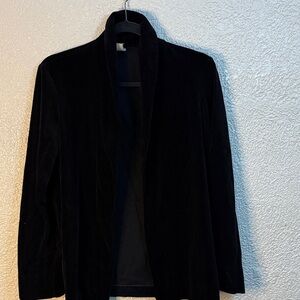 Elegant Black Velvet Blazer
